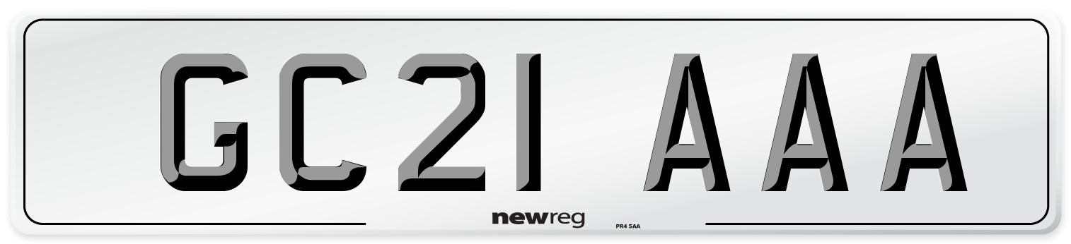 GC21 AAA Number Plate from New Reg